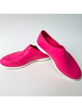 BiiON Wingtip Oxford Spikeless Golf Shoes Pink Size M8-W10